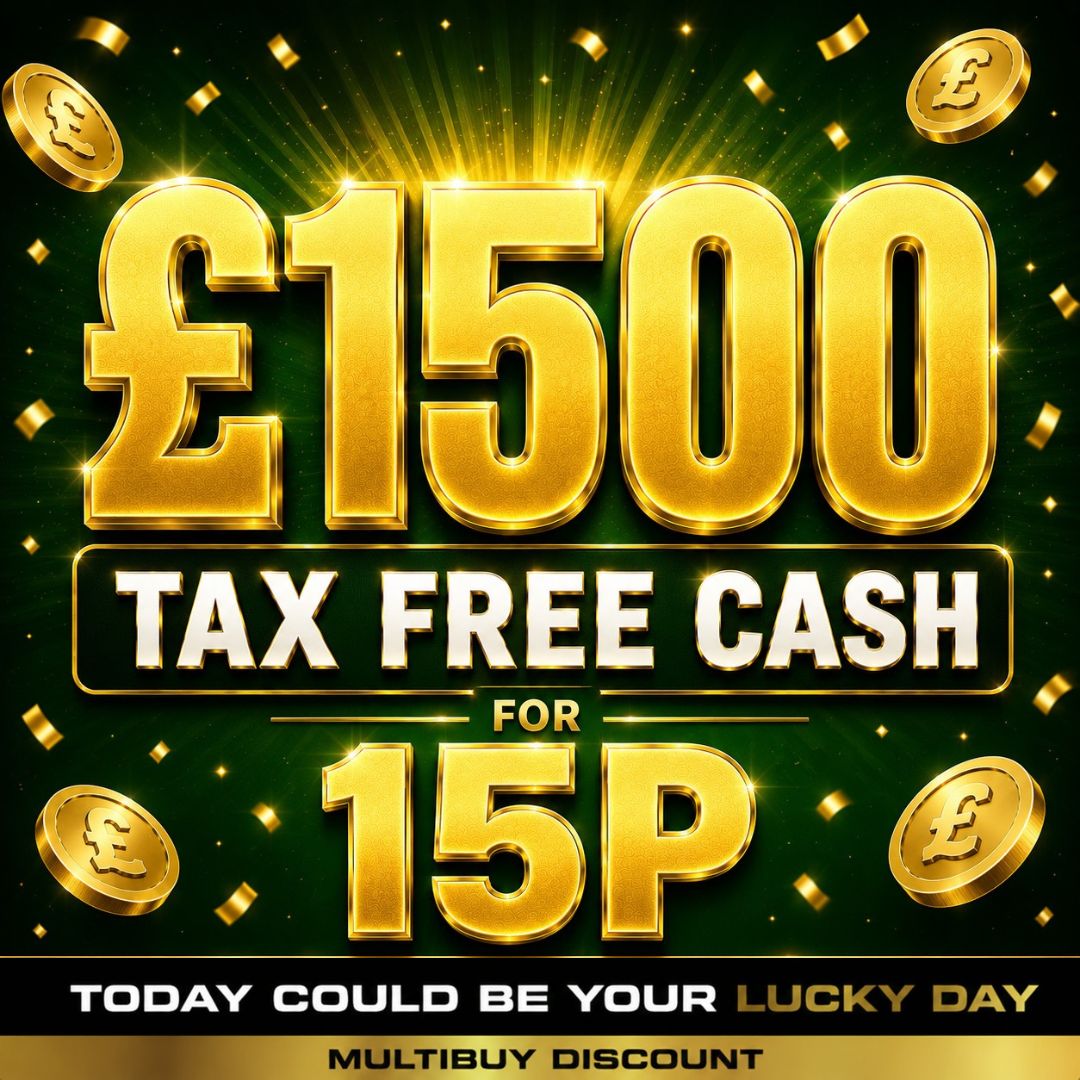 £1,500 Tax Free Cash for 15p