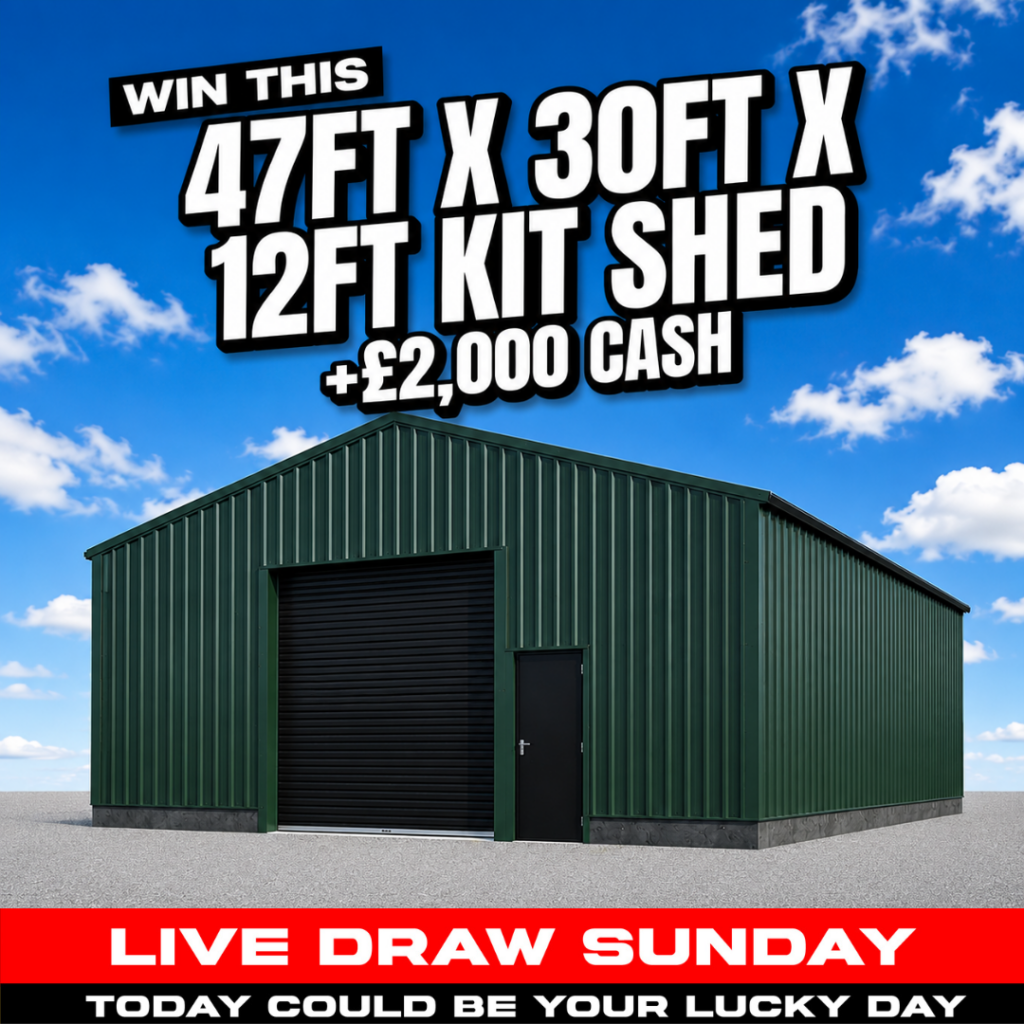 47FT X 30FT X 12FT Kit Shed + £2,000 Cash #4