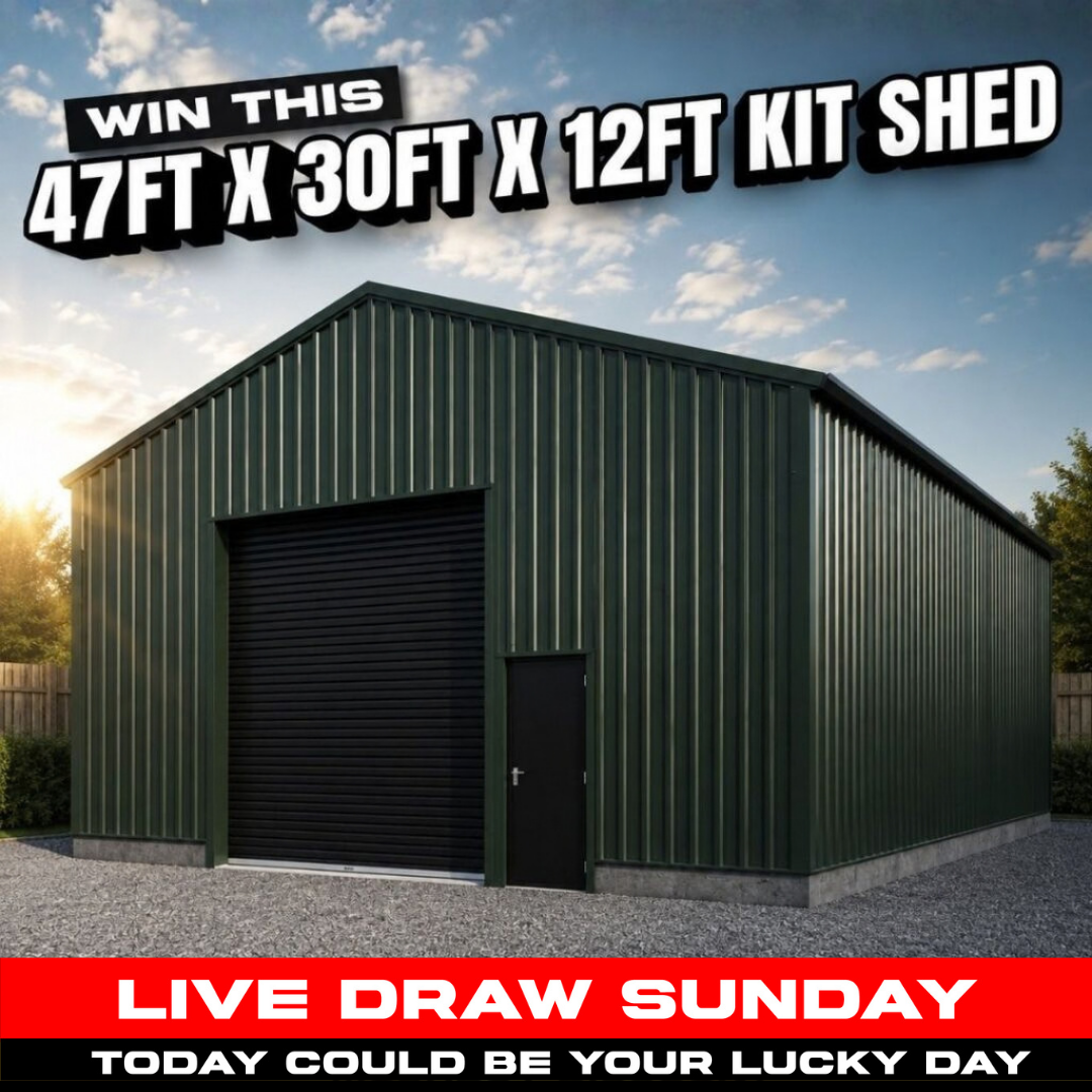 47FT X 30FT X 12FT Kit Shed