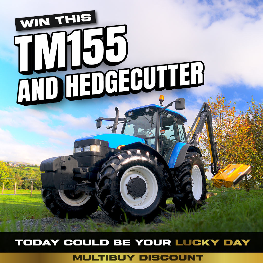 New Holland TM155 with McConnel PA6067 Hedge Cutter